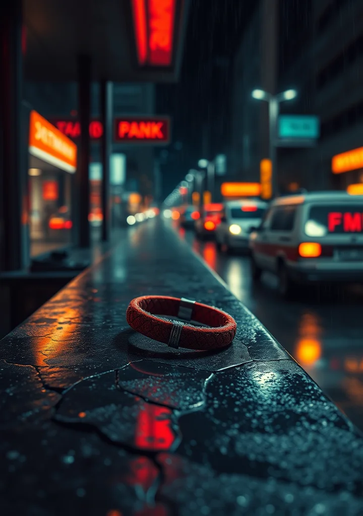 Pulseiras vermelhas e bancos frios