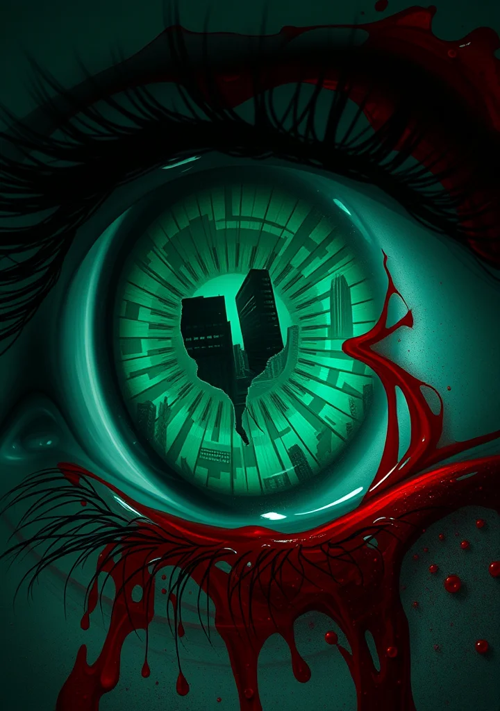 Red Stain Emerald Gaze