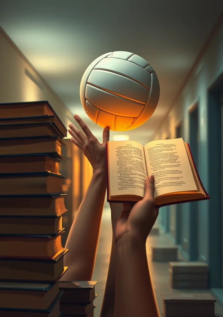 Volleyball and Books